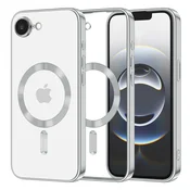 Ovitek Techsuit Luxury Crystal MagSafe za iPhone 16e/17e - srebrn