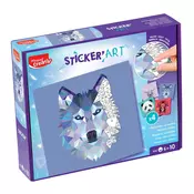 Kreativni set Maped Creativ - Sticker Art, 4 dizajna