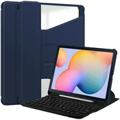 INF Združljivo s Samsung Galaxy TAB S10 Ultra/S9 Ultra/S8 Ultra 360° vrtljivo stojalo Bluetooth tipkovnica - Temno modra, (5000080172)