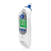 Braun thermometer ThermoScan 7+ (white/blue, infrared ear thermometer)