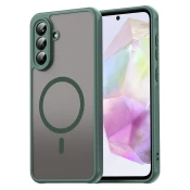 Hibridni ovitek HaloFrost II MagSafe za Samsung Galaxy A36 - green