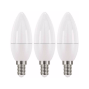 Emos LED žarulja CANDLE, 6W/40W E14, WW toplo bijela, 470 lm, Classic, Ž, 3 PAK.