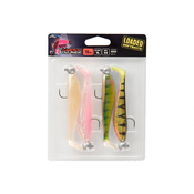 Fox Rage Zander Pro Loaded UV Mixed Colour Pack 10cm 10g 3/0 jig head x 4