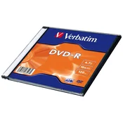 1 to 3 VERBATIM DVD-R 4.7GB 16X AZO ZA PC RAČUNALNIK MACBOOK 1PC SNEMANJE
