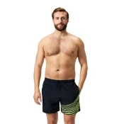 Speedo medley logo 16 watershort black/hyper yellow xxl - uk40