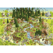 Heye Puzzle Mad ZOO: Exposition Black Forest 1000 kosov
