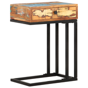 Bocni stolic U-oblika 45 x 30 x 61 cm masivno obnovljeno drvo