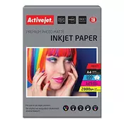 Foto papir Activejet A4 Inkjet Mat 125 g, 100/1