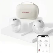 momcozy® m5 smart dvostruka elektricna hands-free izdajalica quill grey