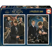 Puzzle Fantastic Beasts Educa 2x500 dielov od 10 rokov EDU19492