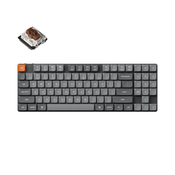 Keychron Keychron K13 Max Brezžična Mehanska Tipkovnica Low-Profile, Bluetooth/2.4 GHz, RGB, Gateron Hot-Swap Brown, US Layout, K13M-H3, (21733825)