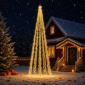 Lučke za božično drevo z 12 LED lučkami 2004 LED Toplo bela