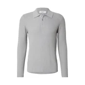 DAN FOX APPAREL Majica Curt pegasto siva