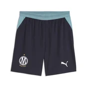 PUMA Olympique de Marseille 26/27 Shorts Youth, Clothing, Navy/Baltic Sea Blue, 13-14Y