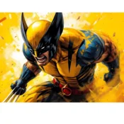 shumee Slikanje po številkah z okvirjem Slike za slikanje Marvel Wolverine 50x40 cm