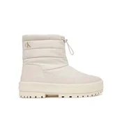 Calvin Klein Škornji za sneg Vulc Flatform Snowboot Nyl HW0HW03245 Kremna