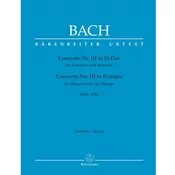 BACH J.S.:CONCERTO NO.3 BWV 1054 SCORE