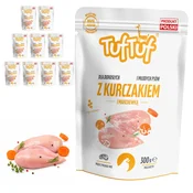 Tuff Stuff mokra hrana za pse s piščancem in korenjem, vrečka 10 x 300 g, kosilo