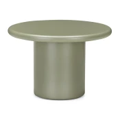 Klubska mizica Burleson 297 Sijaj zelena, 40cm, MDF plošča, Okrogla