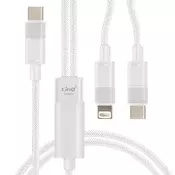 LINQ LinQ, USB kabel Za strele in USBC 1,2 m, Bela, (5000220188)