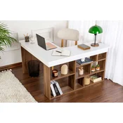 HANAH HOME Radni sto Vesper Venezia Walnut White