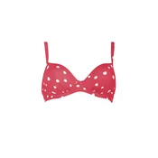 VIVID Bikini zgornji del rdeča/off-bela
