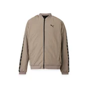 PUMA Prehodna jakna temno siva/črna