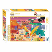 Drevo možganov Puzzle Sončni zahod na plaži 1000 kosov