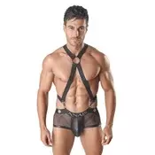 Muški sexy veš Axel Harness 3, Crni