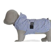 13TH DOG Kabanica/jakna za pse Blue Karo 30cm plava