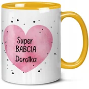 shumee DARILO ZA DAN BABIČEV IN DEDIN STARŠEV SUPER BABIČINA SKODELICA Z IMENOM + BABIČINIM IMENOM