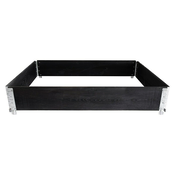 Gardol Okvir visoke gredice (D x Š x V: 120 x 80 x 20 cm, Drvo, Crne boje)