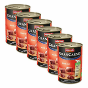 Konzerva GranCarno Original Adult z govedino - 6x400 g