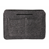 Bertoni Unisexs Felt Bag Organiser Black