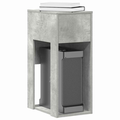 Tower stalak za racunalo s ladicom boja betona 30x44x74 cm