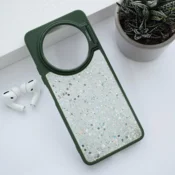 Maska Crystal Dots za Xiaomi Redmi A3 (2024) zelena