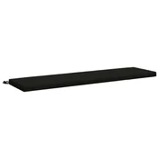 Vidaxl Blazina za klop SOEST 100% poliester Črna 160 x 40 x 5 cm
