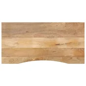 Vidaxl Mizna plošča ukrivljena 110x60x2,5 cm trden mangov les