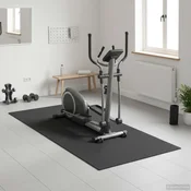 Vidaxl športna zaščitna podloga Črna 150 x 75 x 0.6 cm PVC