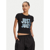 Juicy Couture Majica Just Juicy JCGCT125040 Črna Slim Fit