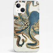 shumee Ovitek Octopus za iPhone 14 Plus, TPU, moder