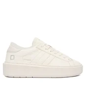 Superge D.A.T.E. Hill Low Fur Platform W431-HPF-MN Écru