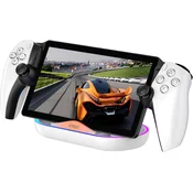 PlayStation Portal polnilna postaja z RGB osvetlitvijo bele barve iPega