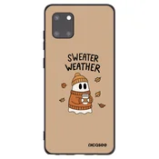 Silikonski črni ovitek za Samsung Galaxy Note 10 Lite N770F - Sweater ghost