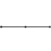 VEVOR Ograja za stopnice 1524 cm Črna
