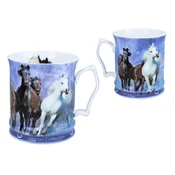 Carmani, porcelanasta skodelica 450 ml - Horses Coll., konji