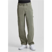 Mens Twill Double Knee Light Green Pants
