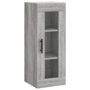 MAISON CHIC Stenska omarica - Zidna omarica siva sonoma 34,5x34x90 cm iu1186, (22063332)