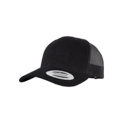 Flexfit Kapa Corduroy Retro Trucker, črna
