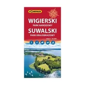 Compass Narodni park Wigry in krajinski park Suwałki. Turistični zemljevid. Izdaja 2023. Kompas